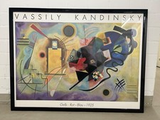 Wassily Kandinsky gelb rot blau (1925) Druck mit Rahmen Format 1,35 m x1,65 m