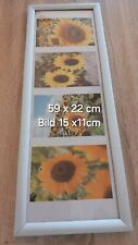 fotorahmen collage 59x22cm 4er (Foto 10x15cm) Silber Neu