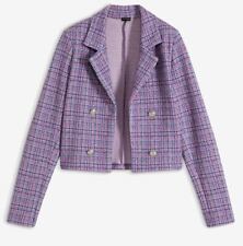 Strukturierter Blazer Gr. 46 Lila Sonstige Damenblazer Sakko Kurz-Jacke Neu