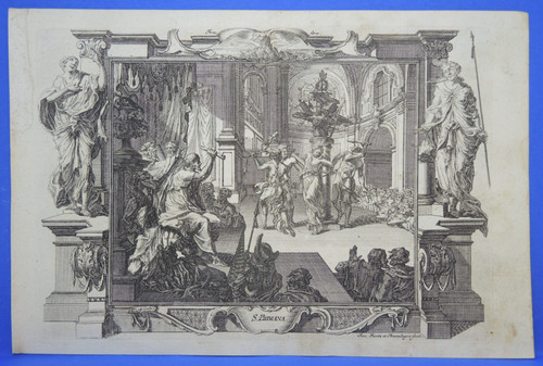Kupferstich heiligenbild - kupferstich,