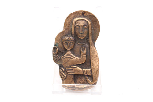 Bronze anhänger relief ikone - bronze,