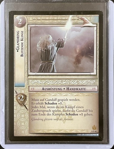 Lotr tcg glamdring - glamdring, lighting