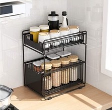 2 Etagen Teleskop Küchenregal