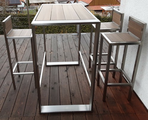 Exclusiver bartisch mit - bartisch, 4