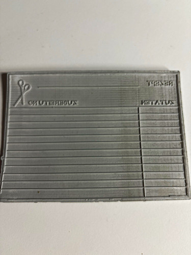 Stempel unmontiert rezeptkarte - unmontiert,
