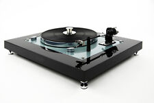 Restaurierter Thorens TD 145 MKII Plattenspieler Turntable ice blue und schwarz