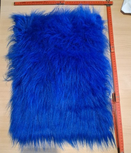 Kunst fell rest blau 35x50 - kunst-fell,