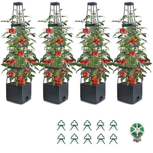 Tomatentopf mit rankhilfe - tomatentopf,
