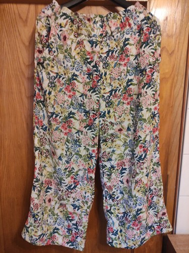 Hose blumen bunt - 3/4,