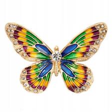 PINETS Schmetterlingsbrosche aus Gold mit Zirkonen Anstecknadel