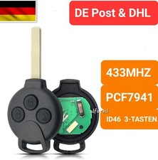 Auto Funk Fernbedienung Schlüssel 433,9MHZ für SMART 451 FORTWO Coupe Cabrio