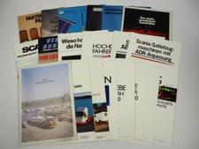 Scania Motor LKW Sattelzugmaschine Pritschenwagen  23x Prospekt 1982 bis 1993