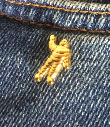 Michelin männchen goldfarben - michelin,