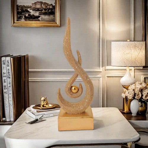 Moderne skulptur flamme - moderne,