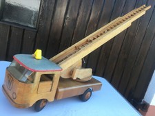 DDR VEB Drehleiter antik Holz