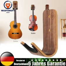 Gitarrenhalterung Gitarrenhalter aus Holz Für Bass E-Gitarre & Ukulele die Wand