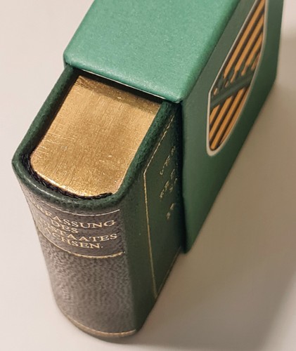 Miniaturbuch verfassung des - -,