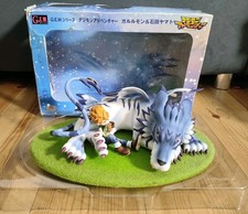 Digimon Adventure G.E.M. Series Garurumon & Yamato Ishida Figur Bandai in OVP