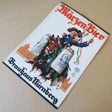 MÄRZEN BIER = Antikes Plakat