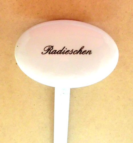 Kräuterschild oval porzellan - kräuterschild, oval,