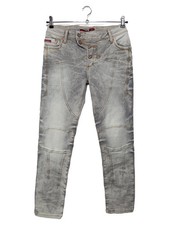 CIPO & BAXX Damen Jeans Regular Fit W31/40 L Grau Casual Denim Hose