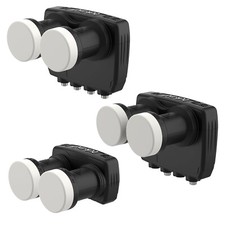 DUR-line Monoblock Single, Twin oder Quad LNB ASTRA 19,2°Ost und HOTBIRD 13° Ost