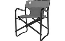 Coleman Deck Chair Klappbarer Campingstuhl Aluminium silber ohne Tisch B-Ware