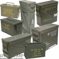 ORIGINAL US ARMY MUNITIONSKISTE METALL AMMO BOX TRANSPORTKISTE KISTE 7-GRÖßEN