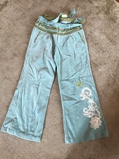 Oilily Mädchen Hose Gr. 140 in Grün, TOP Zustand Kinder 100% Baumwolle Samthose