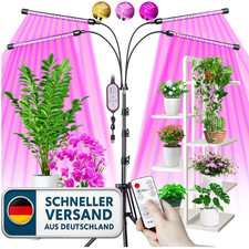 LED Pflanzenlampe mit 80 LEDs | 4 Schwanenhälsen | 3 Farbmodi