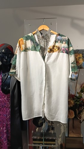Julius lang bluse mit - lang,