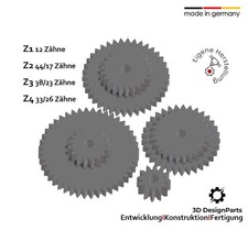 4x Zahnrad Ritzel passend für