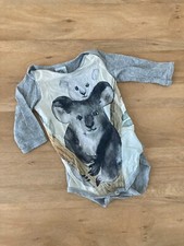 Baby Body Motiv Koala grau Gr. 56 0-3 Monate