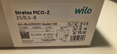 Wilo stratos pico - pico, 25/0,5-8