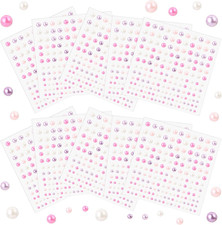 1650 Stück Perlen Selbstklebend DIY Halbperlen Halskette Armbänder