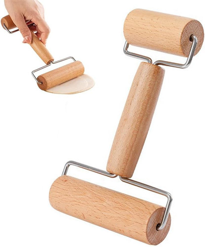 Nudelholz teigroller mit 2 - nudelholz,
