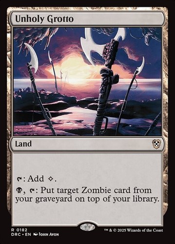 Mtg unholy grotto - *mtg:,