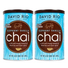 2x398g David Rio Elephant Vanilla Chai Tea Chai Tee Gewürztee