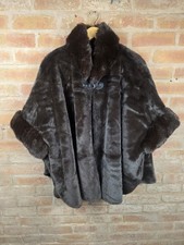 Schokobraun Kunstfell Cape