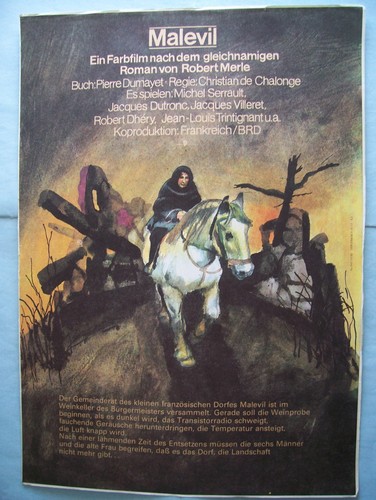 Ddr filmplakat malevil - ddr,filmplakat, a3
