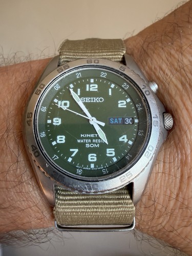 Seiko kinetic 5m43 0d10 - seiko, 5m43-0d10
