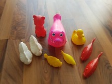 Badespielzeug 9 Tiere Badetiere Badewannentiere Ente Fisch Schwan Spritztiere