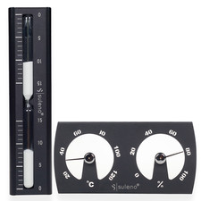 Saunazubehör SET Klimamesser Sanduhr Thermometer Hygrometer Saunaset Sparset