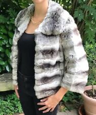 Chinchilla Jacke und Mütze Set Echtpelz Mantel