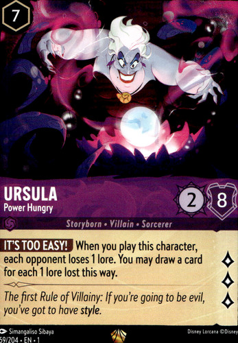 Ursula power hungry - ursula, disney
