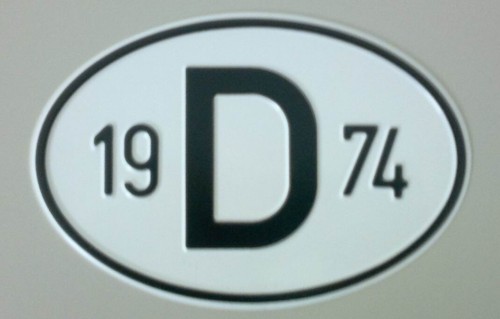 Schild mit jahreszahl - d,