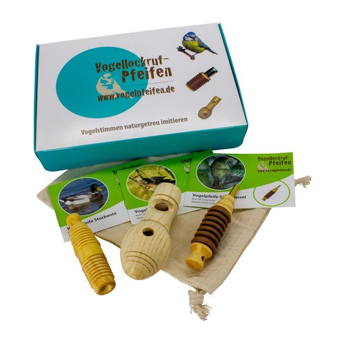 Vogelpfeifen set mit 3 - vogelpfeifen,