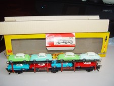 Fleischmann 1472-1, Doppelstock Autotransport Beladung 8 Hammer PKW, selten, OVP