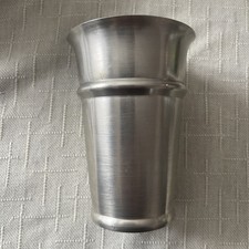 4  Zinnbecher 10,5 cm hoch  -