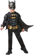 Rubies Batman Black Core Kinder Verkleidung Deluxe Kostüm DC Maske Umhang 7-8 ✅